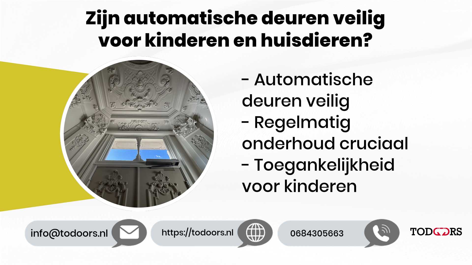 Zijn automatische deuren veilig voor kinderen en huisdieren?